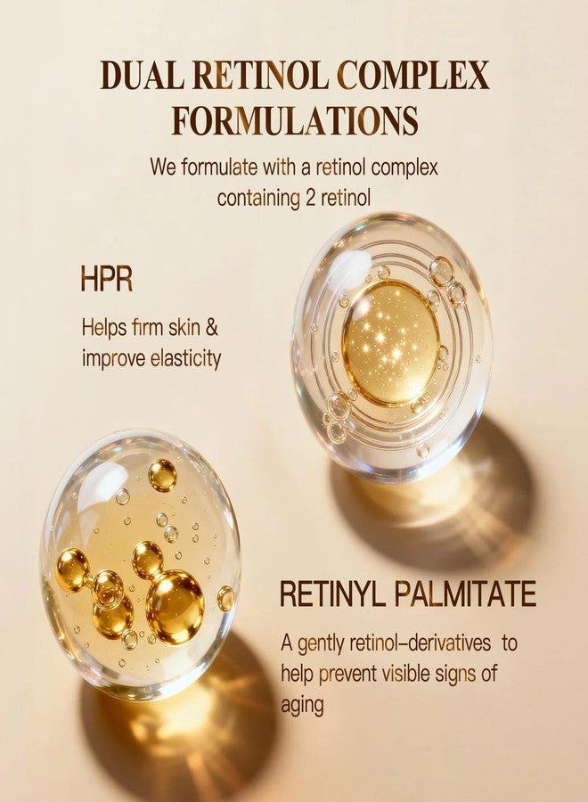 HKH Retinol Serum Capsules for Face: Niacinamide + Hyaluronic Acid 38 Caps - Anti Aging Wrinkle Repair, Day/Night Facial & Neck Firming Plump Skin Care for 30+ Women - Travel-Friendly - Image 4